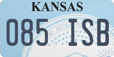 KS license plate 085ISB