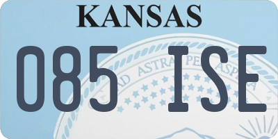 KS license plate 085ISE