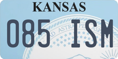 KS license plate 085ISM