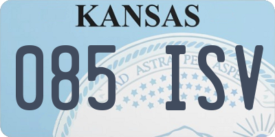 KS license plate 085ISV