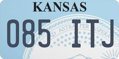 KS license plate 085ITJ