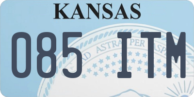 KS license plate 085ITM
