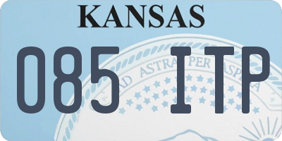 KS license plate 085ITP