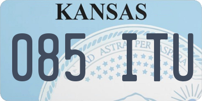 KS license plate 085ITU