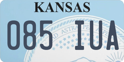 KS license plate 085IUA