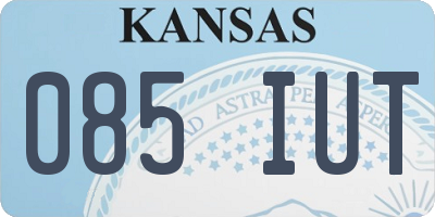 KS license plate 085IUT