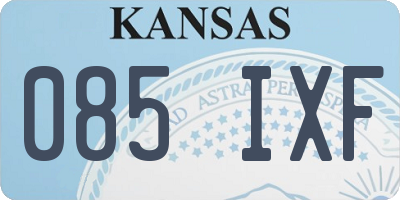 KS license plate 085IXF