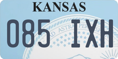 KS license plate 085IXH