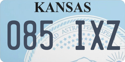 KS license plate 085IXZ