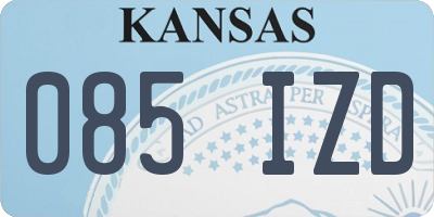 KS license plate 085IZD