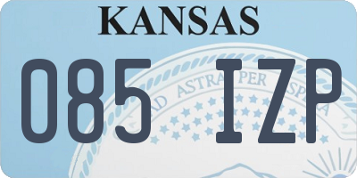 KS license plate 085IZP