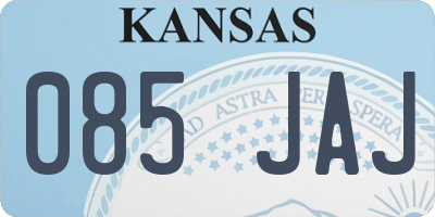 KS license plate 085JAJ