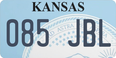 KS license plate 085JBL