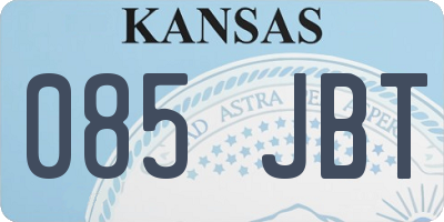 KS license plate 085JBT