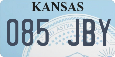 KS license plate 085JBY