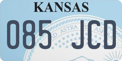 KS license plate 085JCD
