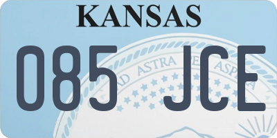 KS license plate 085JCE