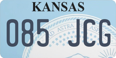 KS license plate 085JCG