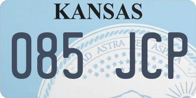KS license plate 085JCP