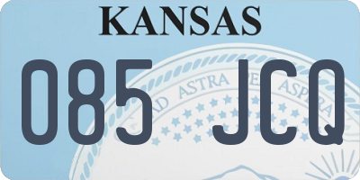 KS license plate 085JCQ