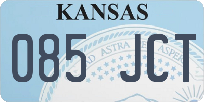 KS license plate 085JCT