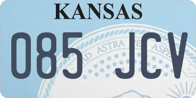 KS license plate 085JCV