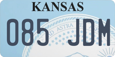 KS license plate 085JDM
