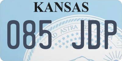 KS license plate 085JDP