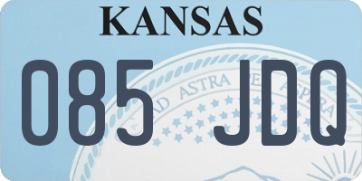 KS license plate 085JDQ