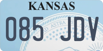 KS license plate 085JDV