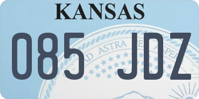 KS license plate 085JDZ