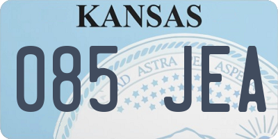 KS license plate 085JEA
