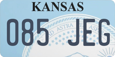 KS license plate 085JEG