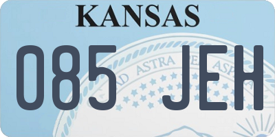 KS license plate 085JEH