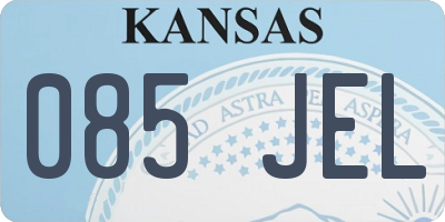 KS license plate 085JEL