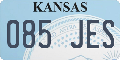 KS license plate 085JES