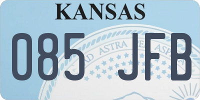 KS license plate 085JFB