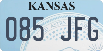 KS license plate 085JFG