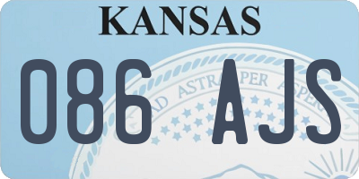 KS license plate 086AJS