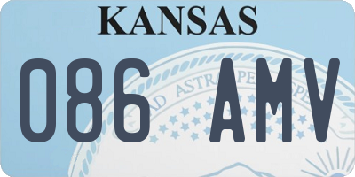 KS license plate 086AMV