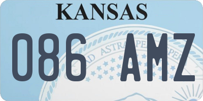 KS license plate 086AMZ