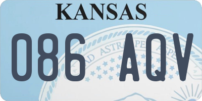 KS license plate 086AQV