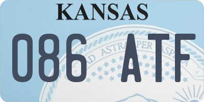 KS license plate 086ATF