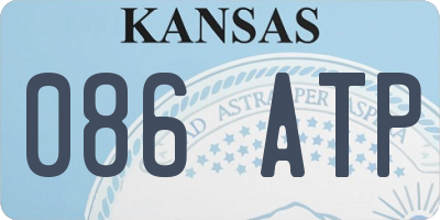 KS license plate 086ATP