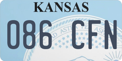 KS license plate 086CFN