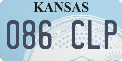 KS license plate 086CLP