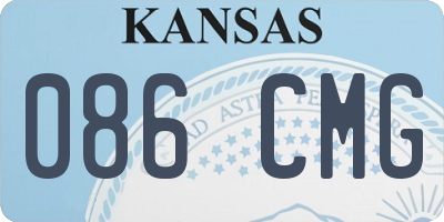 KS license plate 086CMG