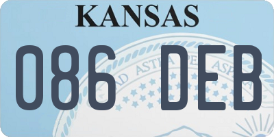 KS license plate 086DEB