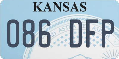 KS license plate 086DFP