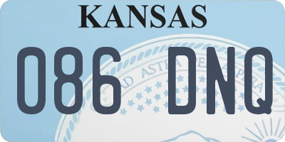 KS license plate 086DNQ